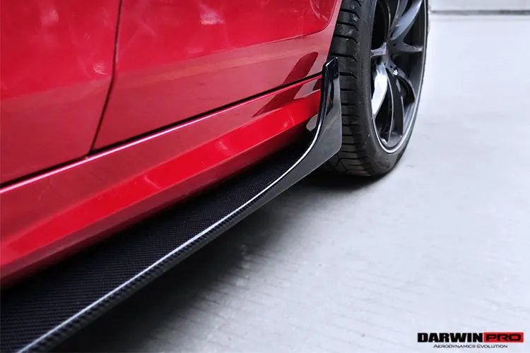 2012-2014 Mercedes Benz W204 C Class Coupe DP Style Carbon Fiber Side Skirts Under Board