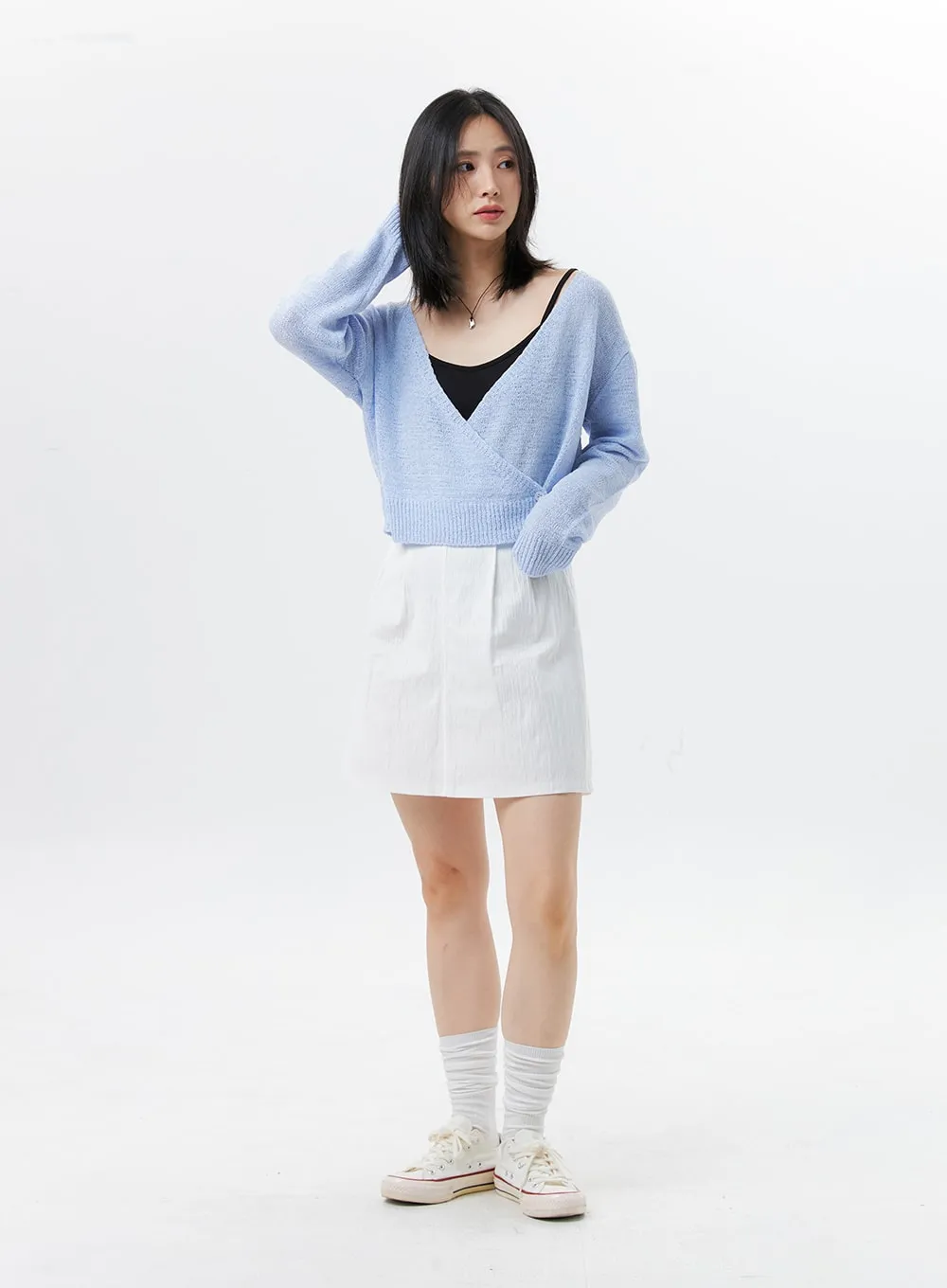 Classic A-Line Mini Skirt - OL328 | Essential Everyday Wear