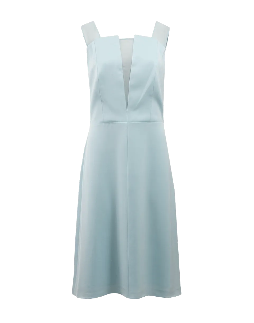 A-Line Dress With Chiffon Detail
