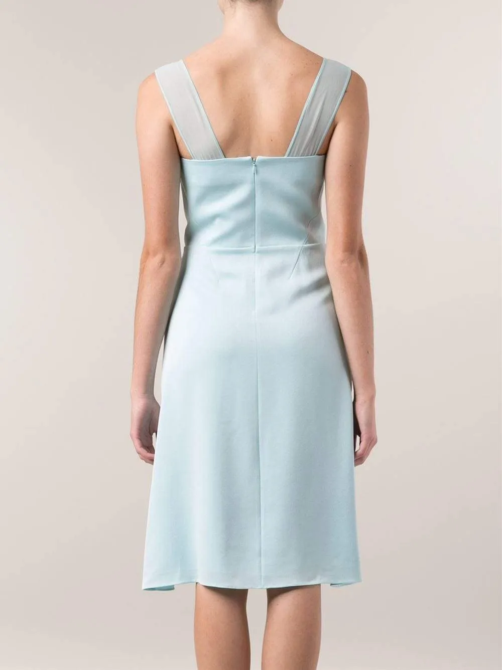 A-Line Dress With Chiffon Detail