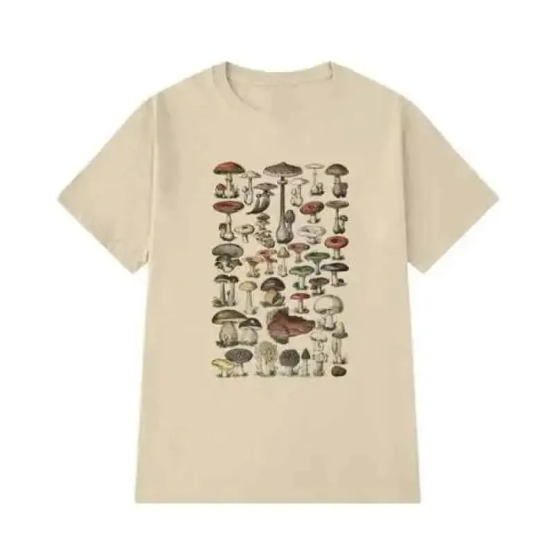 Aesthetic Oversized Mushroom Short Sleeve T Shirt
