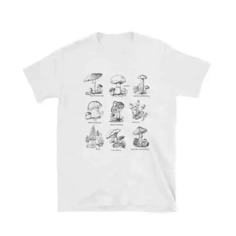 Aesthetic Oversized Mushroom Short Sleeve T Shirt