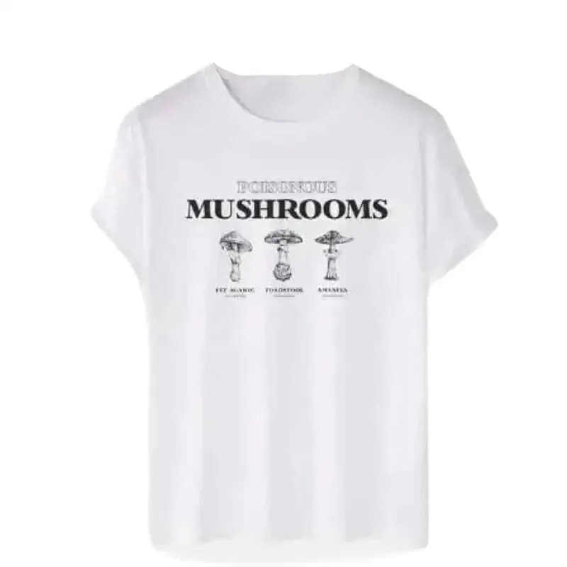 Aesthetic Oversized Mushroom Short Sleeve T Shirt
