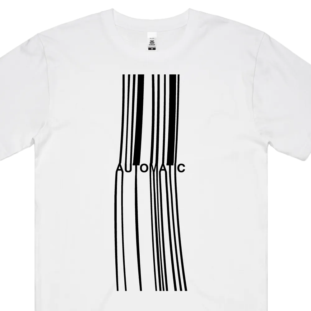 Automatic / Barcode White T-Shirt