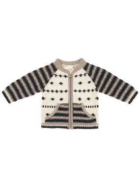 Baby Boy's Cardigan-C418091 Beige