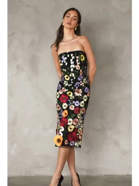 Beth 3D Floral Dress