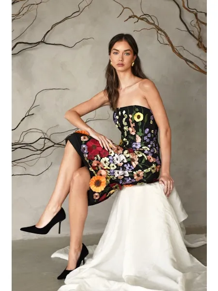 Beth 3D Floral Dress