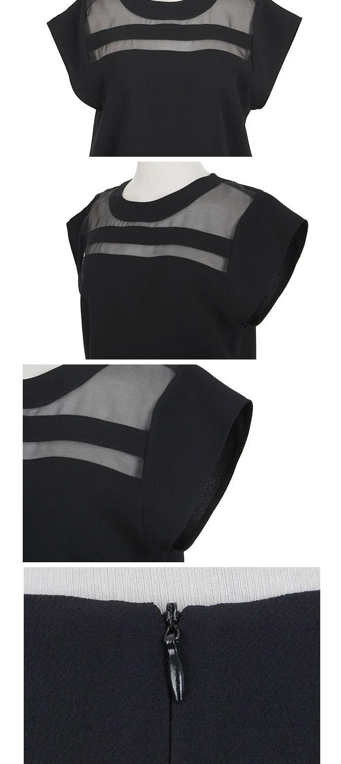Black Chiffon Shirt