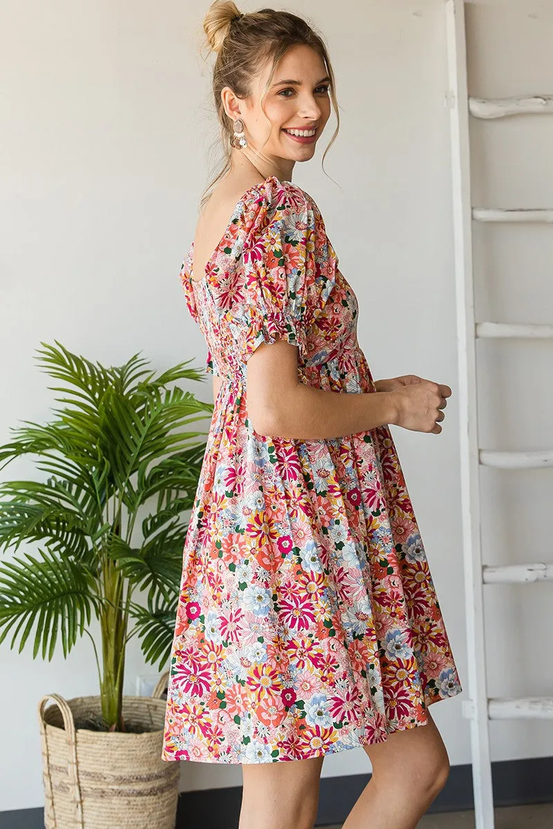 Brie Babydoll Floral Dress