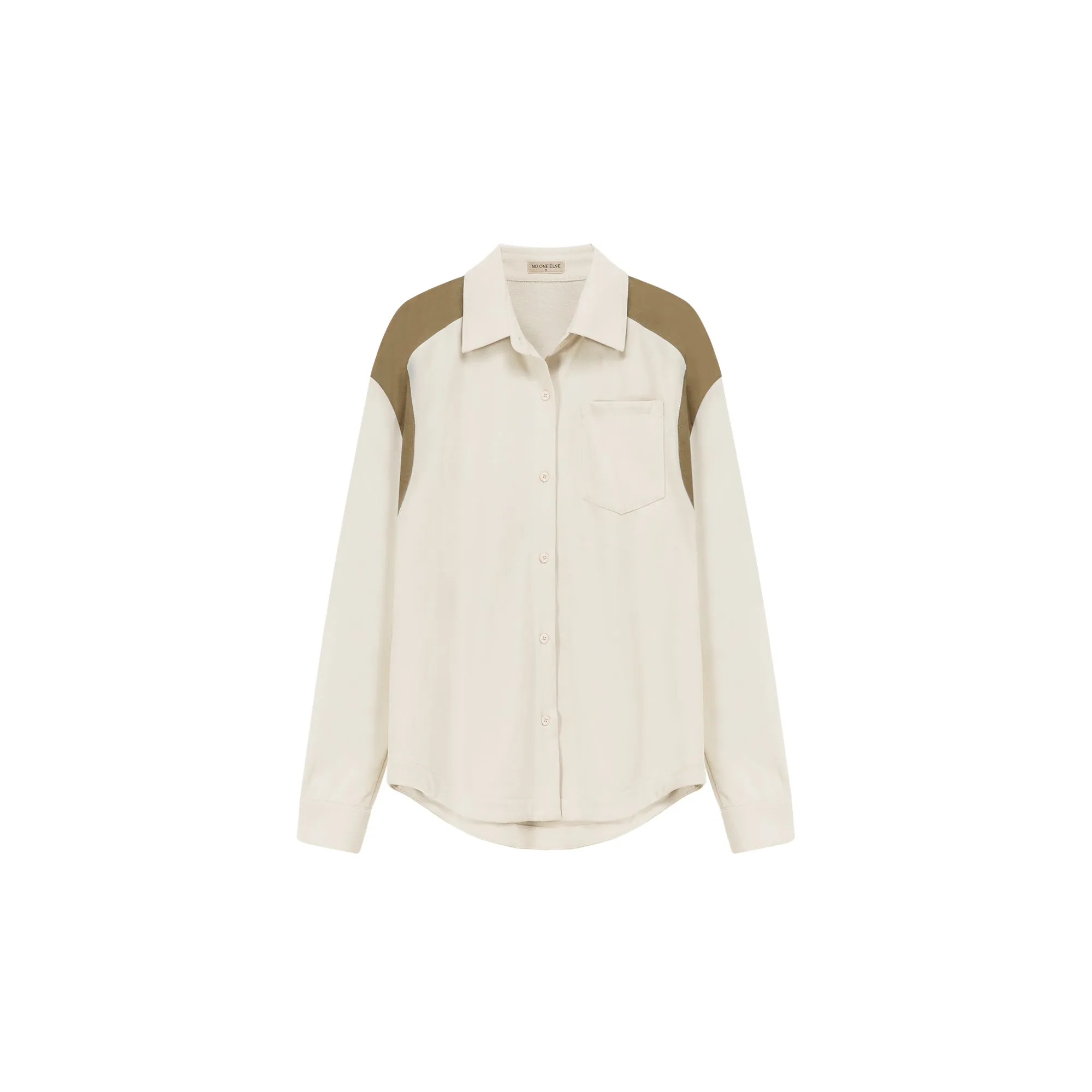 Color Block Loose Fit Shirt