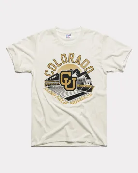 Colorado Folsom Field Vintage White T-Shirt