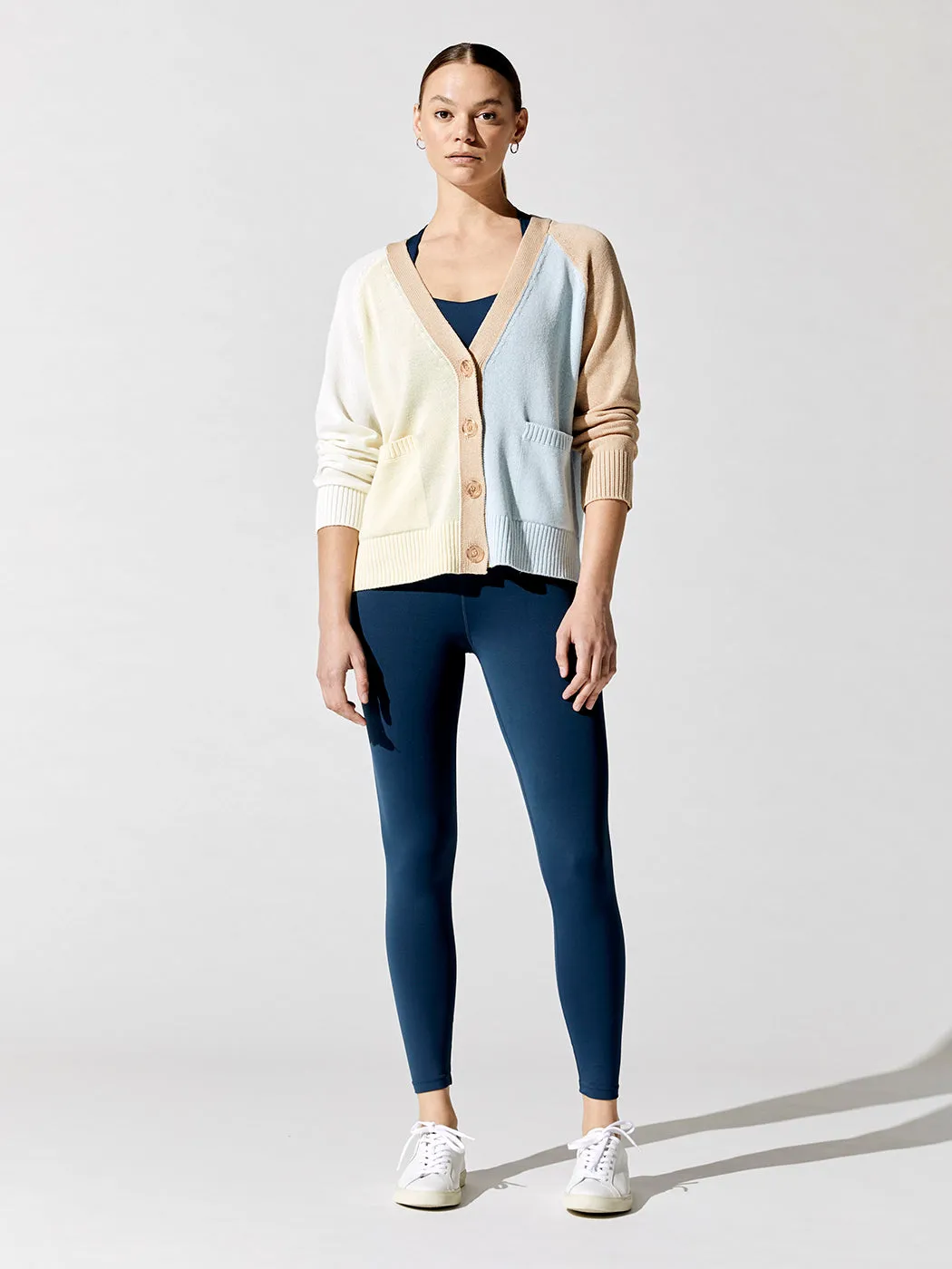 Contrast Cardigan - Oat Multi