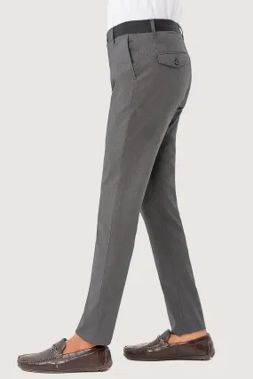 CROSS POCKET SELF TEXTURED PANT CHARCOAL