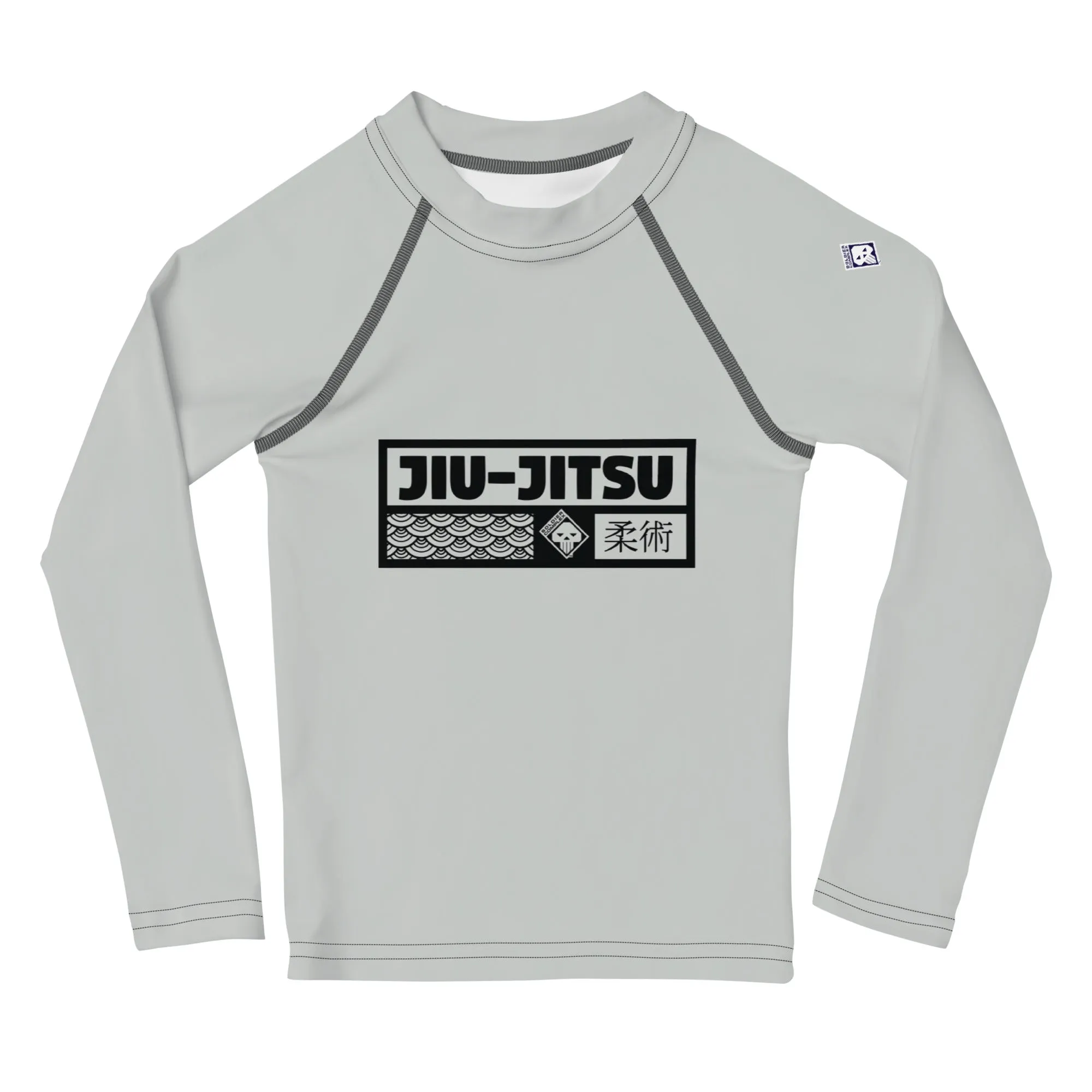 Dynamic Style: Kid's Girls Long Sleeve BJJ Rash Guard Jiu-Jitsu 018 - Smoke