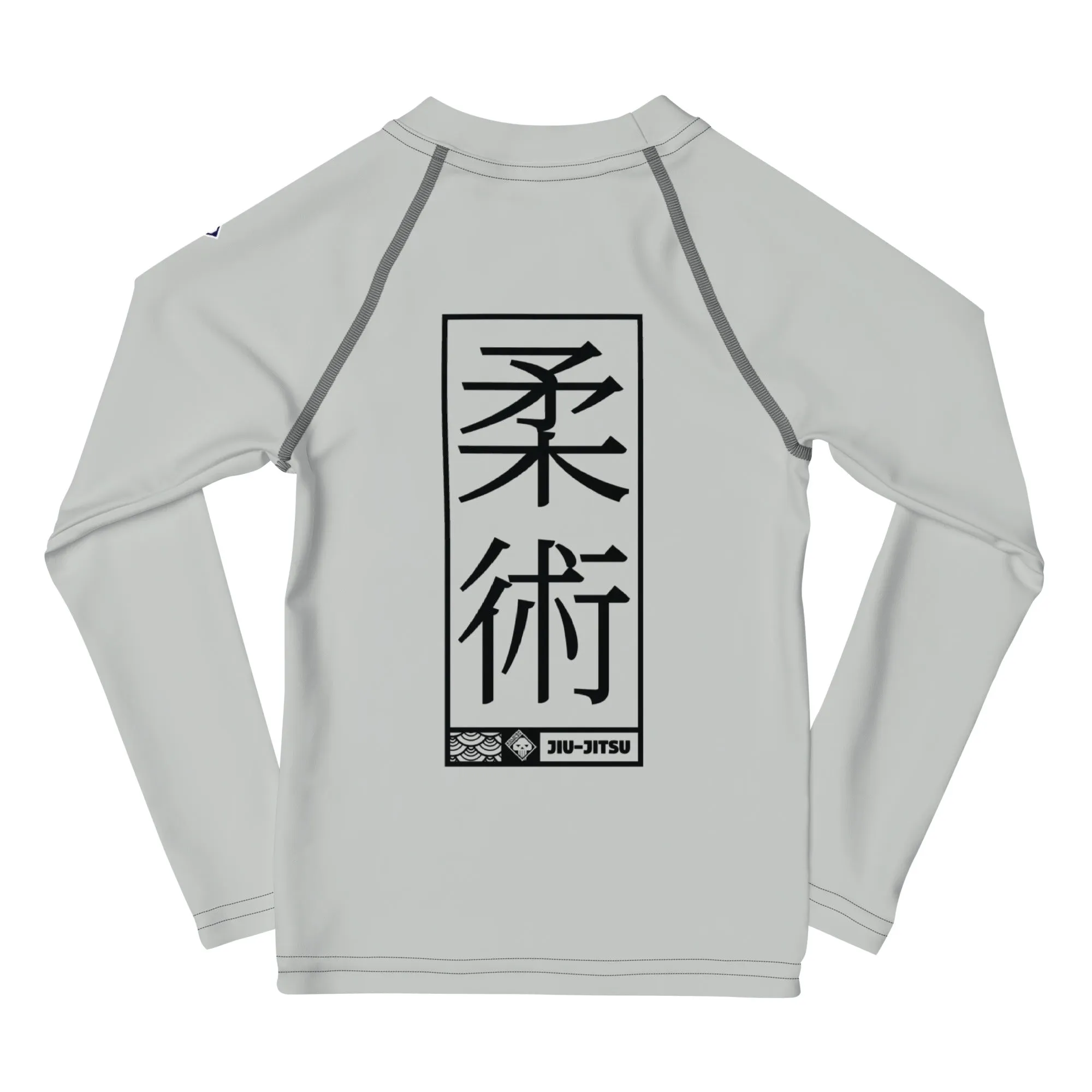 Dynamic Style: Kid's Girls Long Sleeve BJJ Rash Guard Jiu-Jitsu 018 - Smoke