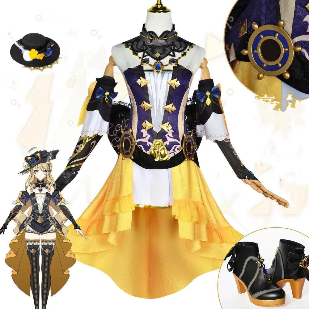 Genshin Impact Navia Cosplay Costume Full Set