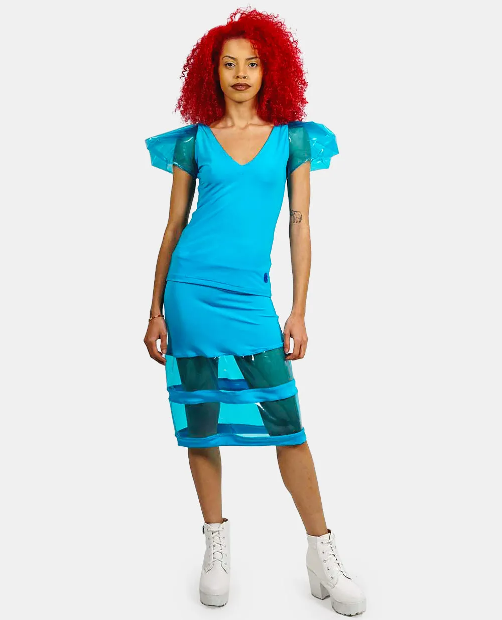 GLIMMER PVC SKIRT