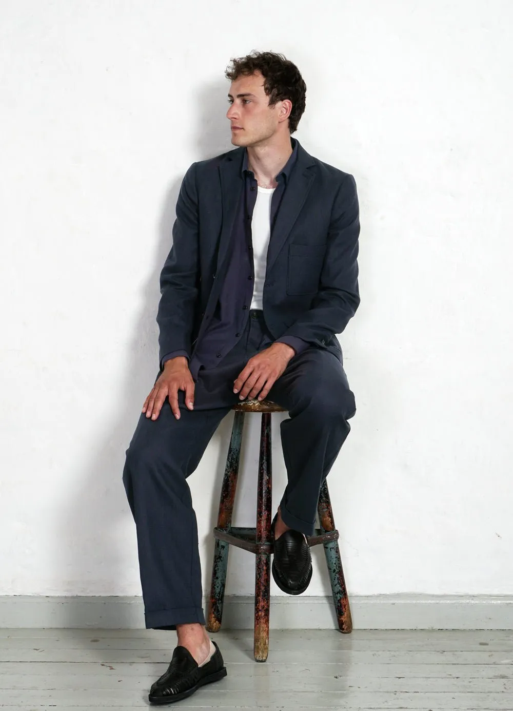HENNING | Casual Classic Shirt | Navy