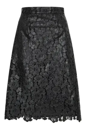 House of Holland Black Lace Pencil Skirt