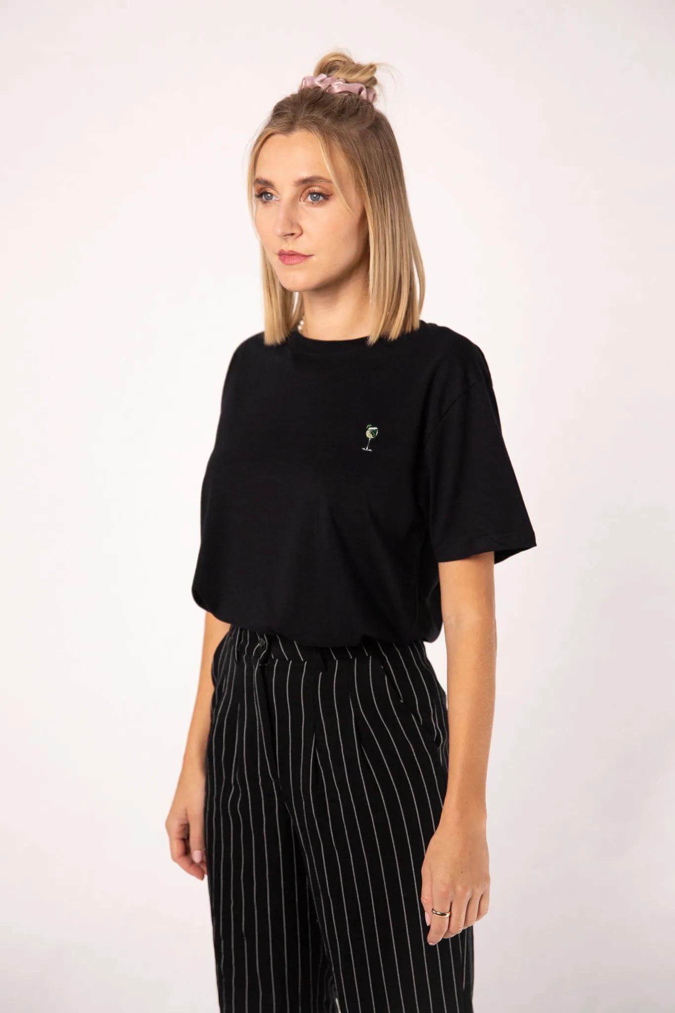 Hugo | Besticktes Frauen Oversized Bio Baumwoll T-Shirt