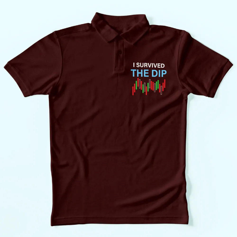 I Survived The Dip Polo T-Shirt