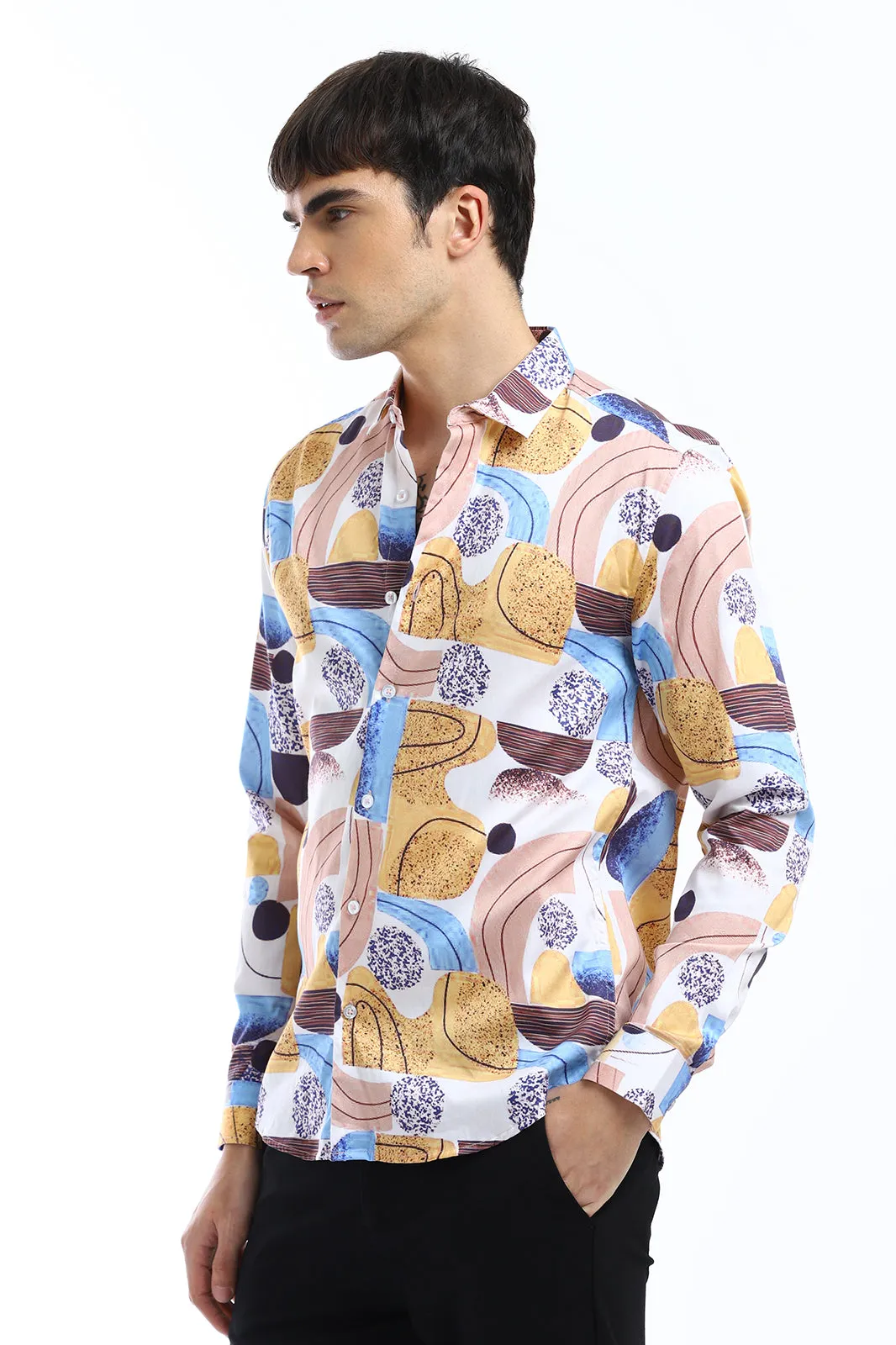 Illusive Abstract Print Shirt