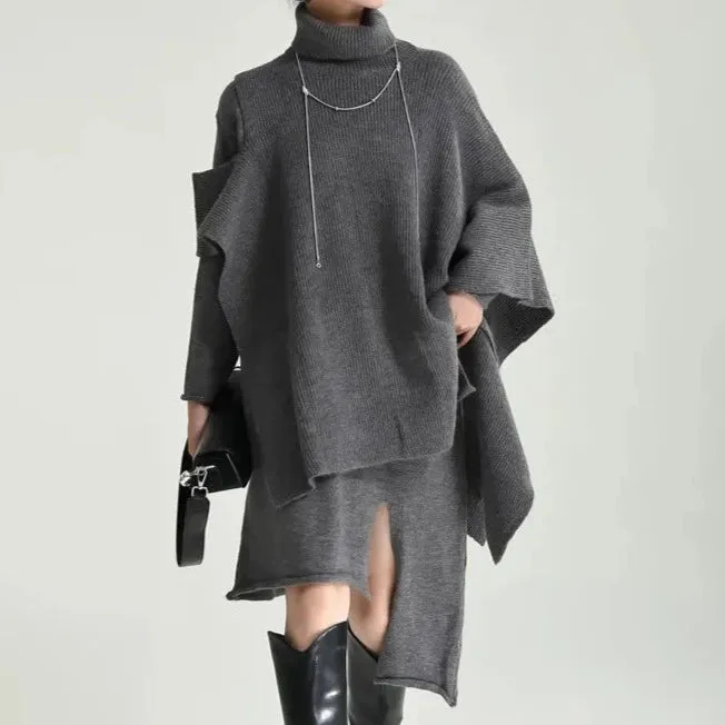 Jazz Up Two Piece Knitted Pullover Dress