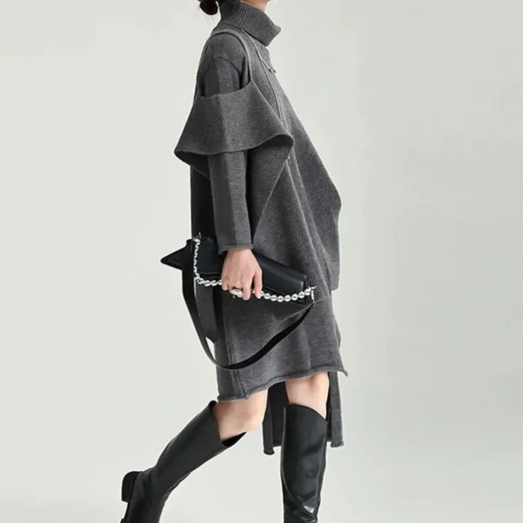 Jazz Up Two Piece Knitted Pullover Dress