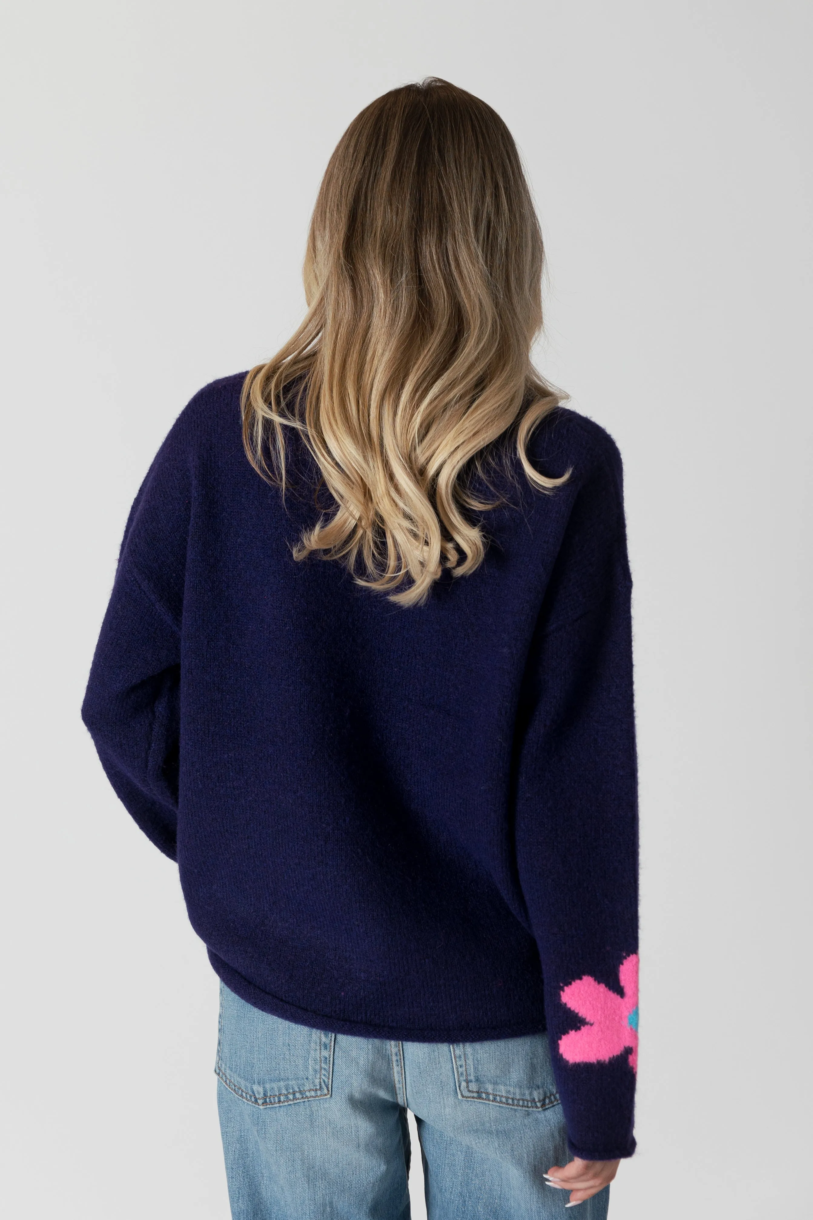 JODY FLOWER PRINT SWEATER