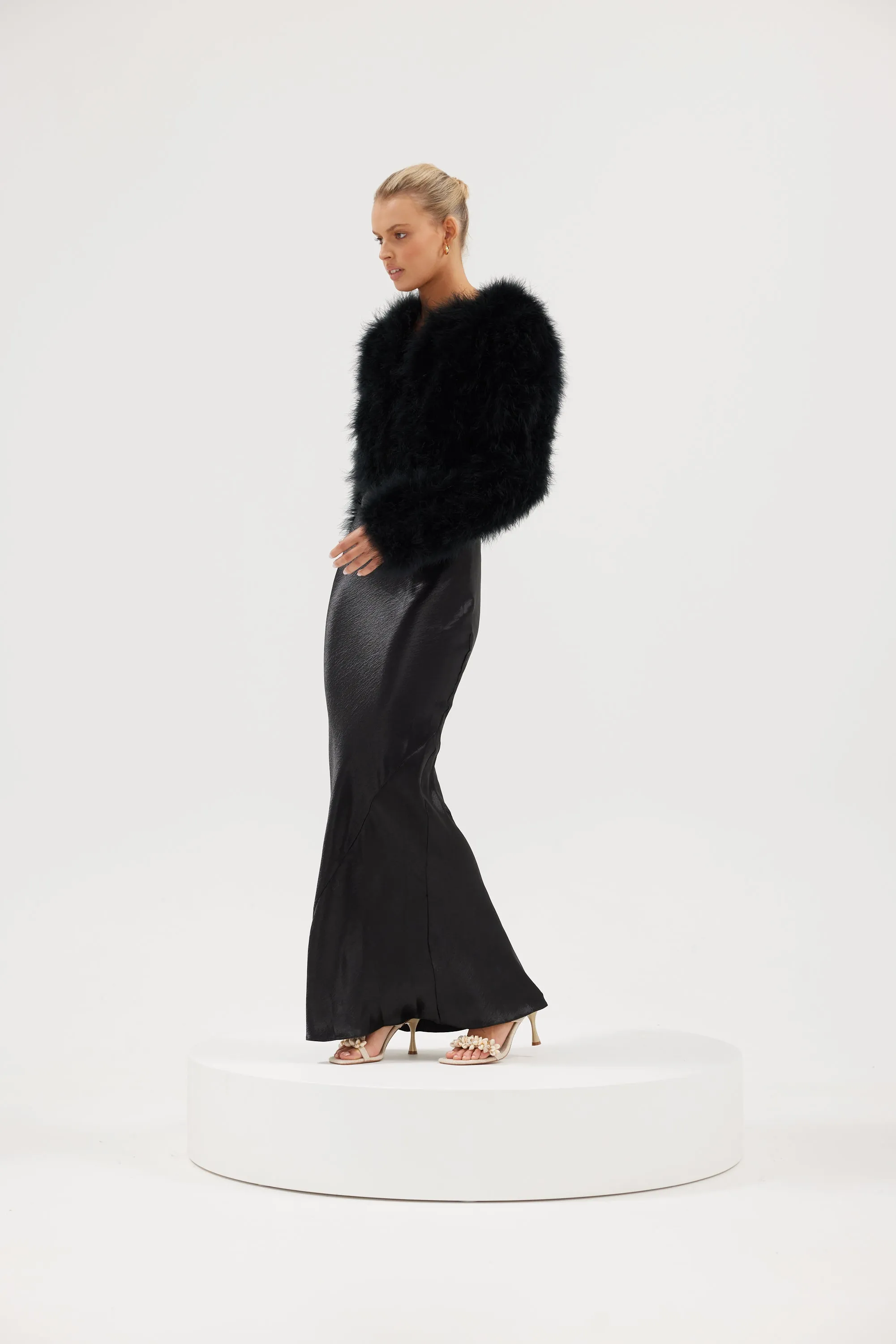 Manhattan Crop Jacket - Black
