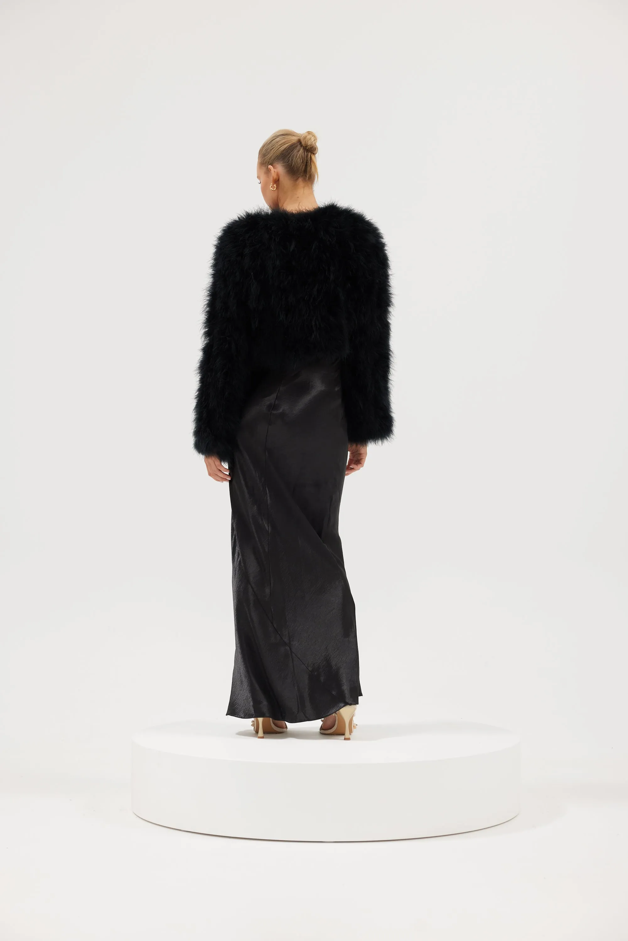 Manhattan Crop Jacket - Black