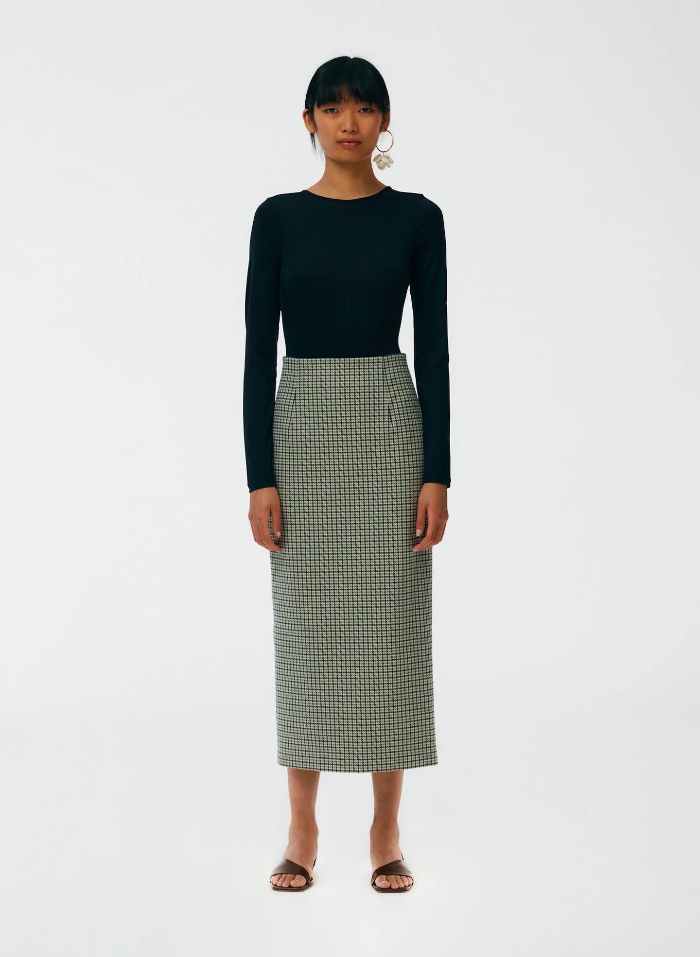 Menswear Tailored Pencil Skirt - Petite