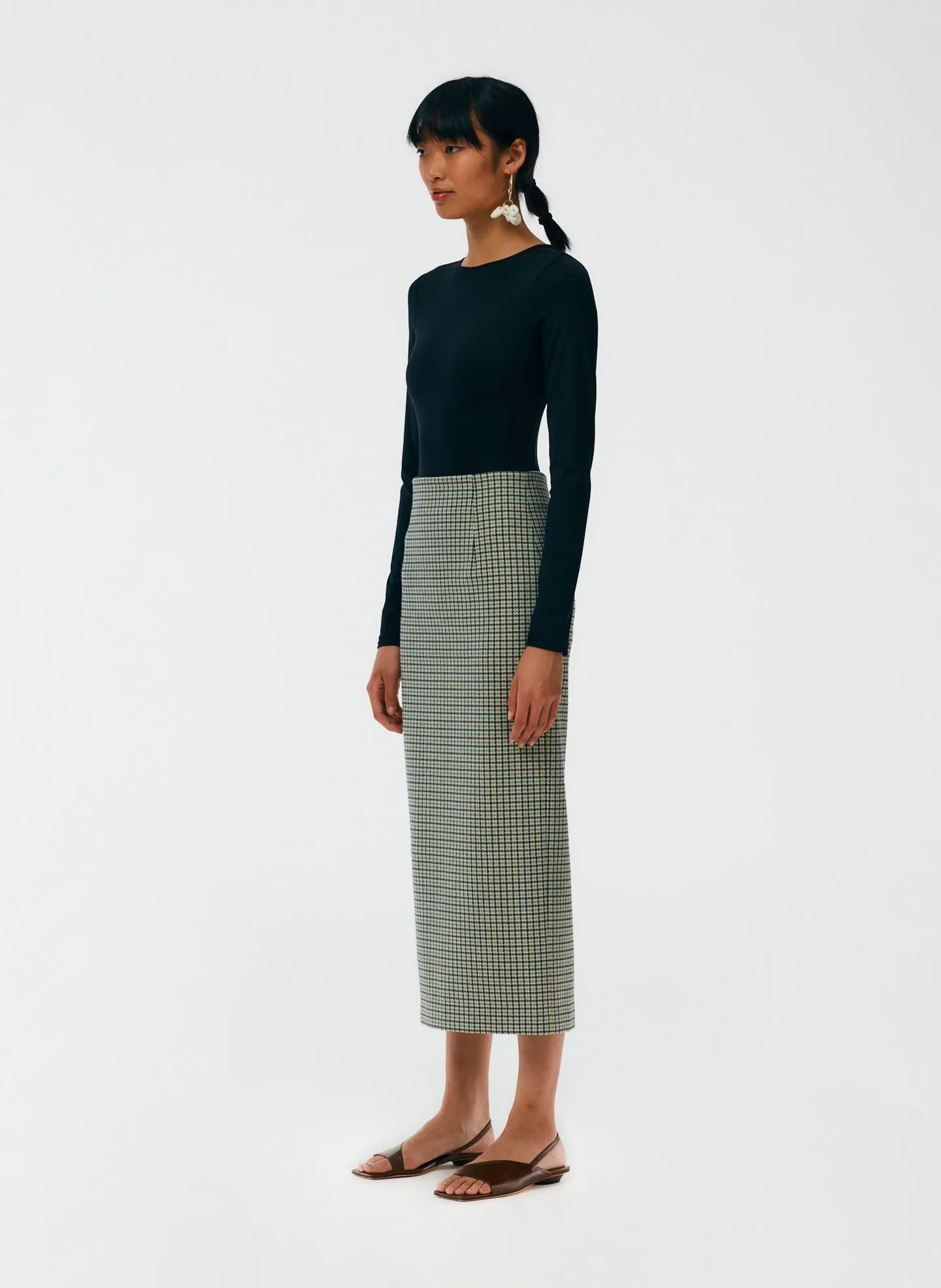 Menswear Tailored Pencil Skirt - Petite