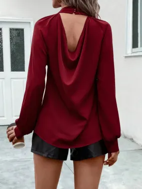 Open Back Casual Shirt