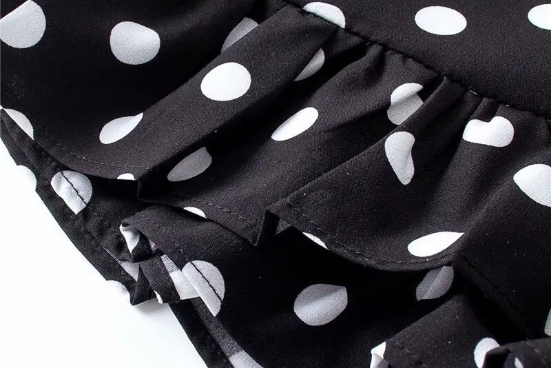 POLKA DOT SHORT-SKIRT