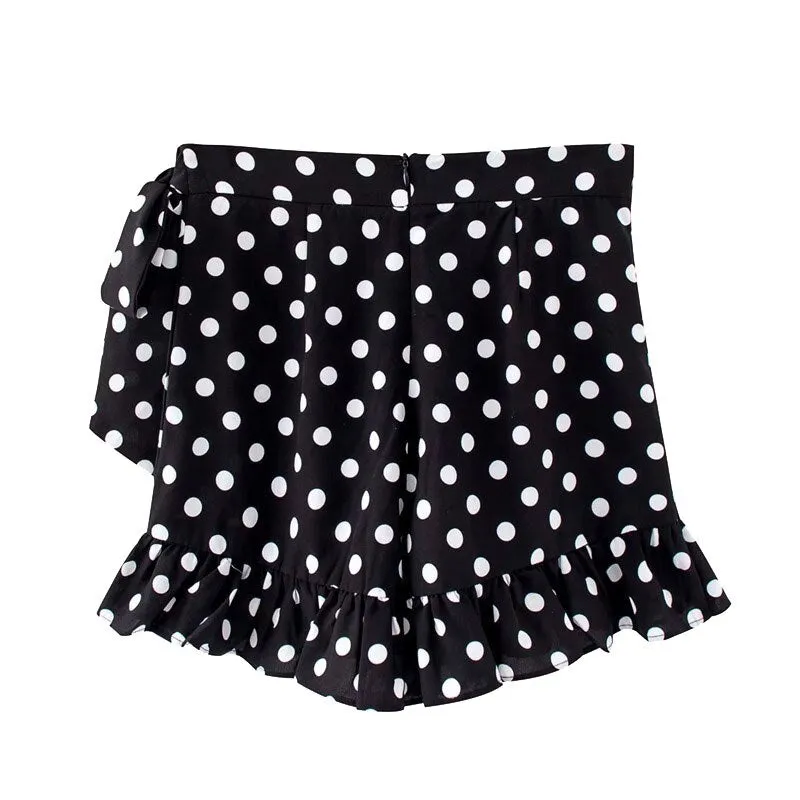 POLKA DOT SHORT-SKIRT