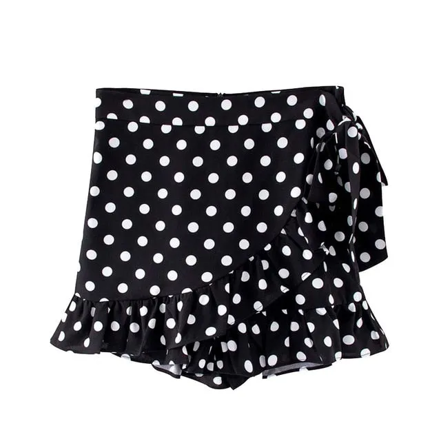 POLKA DOT SHORT-SKIRT
