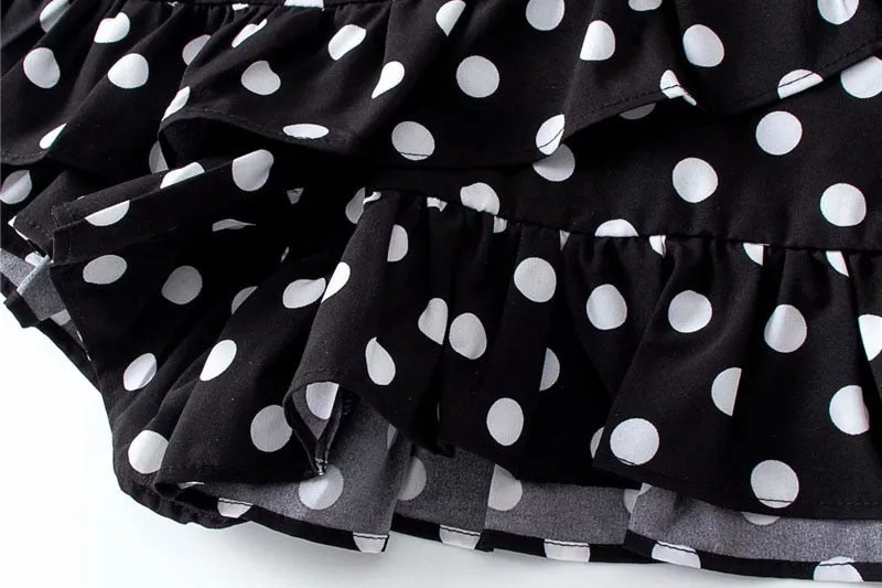 POLKA DOT SHORT-SKIRT