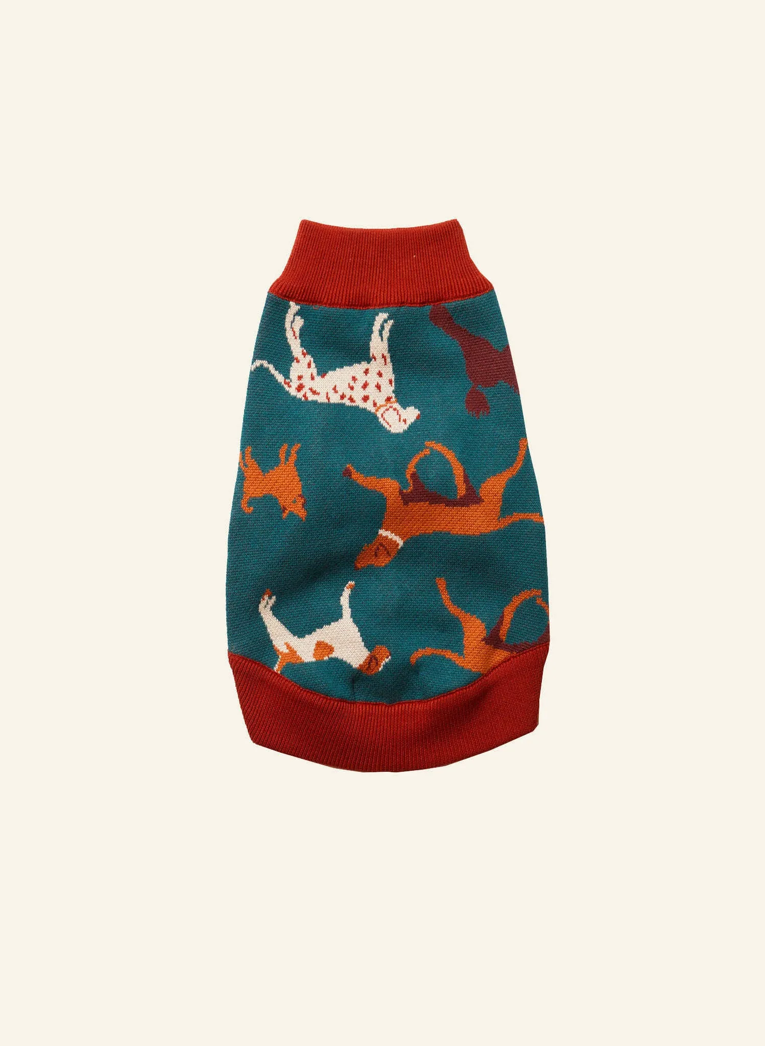 Teal Woof Rodney Dog Sweater
