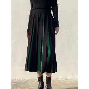 Thick Knitting Pleated Skirt